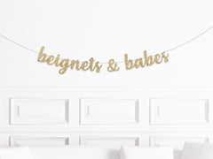 Beignets & Babes Banner, Nola Bachelorette Party Decorations, New Orleans Bachelorette Decorations, Beignets and Besties - Pretty Day