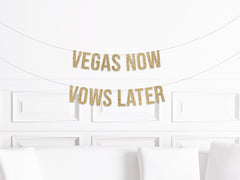 Vegas Bachelorette Party Decorations, Las Vegas Bachelorette Decor, Vegas Now Vows Later Banner - Pretty Day