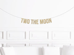 Two the Moon Party Banner, Two the Moon Party Decorations, Moon Party Decorations, 2nd Birthday Decor, Boy&#39;s 2nd Birthday - Pretty Day