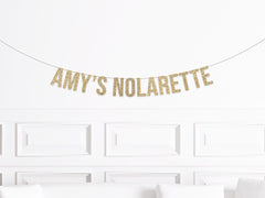 New Orleans Bachelorette Party Decorations, Custom Personalized Nolarette Banner |  Gold Glitter Nola Bachelorette Party Decor, Bride&#39;s Name - Pretty Day