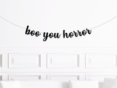 Halloween Bachelorette Party Supplies, Halloween Party Decorations, Boo You Horror Banner, Boo You Whore Mean Girls - Pretty Day