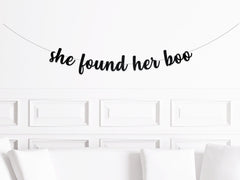 Halloween Bachelorette Party Banner, She Found Her Boo, Halloween Bach Decor, October Bachelorette Party - Pretty Day