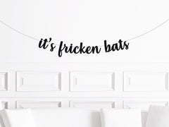 It&#39;s Fricken Bats Party Banner, It&#39;s Freakin Bats Halloween Garland, I Love Halloween Decorations Indoor, Halloween Home Decor - Pretty Day