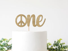 Groovy One Party Decorations, Boho Hippy 70s 1st Birthday Decor, Groovy One Cake Topper, Festival Birthday, Peace Sign Party Suppies - Pretty Day