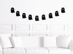 Halloween Party Decorations, Ghost Icon Banner, Cute Ghost Garland, Halloween Decor Indoors, Halloween Home Decorations - Pretty Day