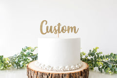 Custom Cake Topper, Name Cake Topper, Personalized Party Decorations, Customized Cake Sign, Cake Decoration, Boy Girl Theme Themed - Pretty Day