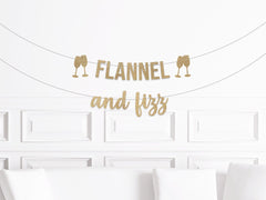 Flannel and Fizz Bridal Shower Decorations, Flannel Fling Bachelorette Party Banner, Winter Bach Weekend Decor, Mountain Bash Party Supplies - Pretty Day