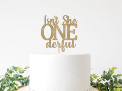 Isn&#39;t She Onederful Cake Topper, Girl&#39;s 1st Birthday Cursive Party Decorations, First Birthday Decor, Isn&#39;t She Lovely Supplies - Pretty Day