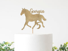 Horse Cake Topper, Wild Horse Birthday Decorations, Theme Birthday, Rodeo Party Decor, Bunting Banner Garland, Girl Boy, Custom Personalized - Pretty Day