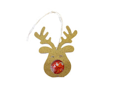 Reindeer Chocolate Lollipop Holder Cutout, Christmas Chocolate Holder, Christmas Wine Tag, Present Tag Ornament, Class Gift Holder, Sucker - Pretty Day