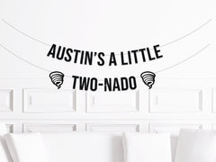 Twonado 2nd Birthday Decorations, Two Nado Birthday Decor, Little Two-Nado Tornado Party Supplies Banner, Sign Boys Second Birthday Ideas - Pretty Day