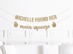 Lemon Themed Bridal Shower Decor, She Found Her Main Squeeze Banner, Engagement Party Decorations Bachelorette, Theme Lemonade, Party - Pretty Day