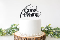 Retirement Party Decorations, Retirement Party Decor, Gone Fishing Cake Topper, Office Party Sign, Party Supplies Man men - Pretty Day