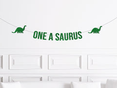 Oneasaurus Birthday Decorations,  Dinosaur 1st Birthday Party Banner, Dino First Decor, Dinosaur Cake Smash Backdrop Sign, Party Supplies - Pretty Day