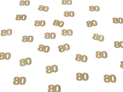 80th Birthday Decorations, Glitter Paper 80 Confetti, 80  Decor, Party Supplies Eighty Eightieth Man Woman, Gold, Rose Gold, Anniversary - Pretty Day