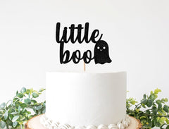 Halloween Baby Shower Cake Topper, A Little Boo is Almost Due Decorations, October Baby Shower, Ghost Baby, Party Supplies - Pretty Day