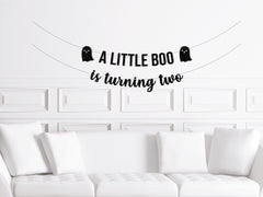 Halloween 2nd Birthday Decorations, A Little Boo is Turning Two, Two Spooky Decor,  Almost 2, Boo I&#39;m 2 Party Supplies - Pretty Day