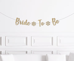 Bride to Be Banner With Snowflakes Banner, Winter Bridal Shower Decor, Christmas Bridal Shower Decorations, December November January - Pretty Day