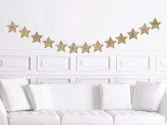 Star 1st Year Milestone Picture Banner, 1 Year Birthday, First Party Decorations, Garland Bunting, Twinkle Twinkle Little Star Birthday - Pretty Day