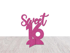 16th Birthday Decorations, Sweet 16 Table Decor, Stand Up Sixteen Centerpiece, Tabletop Decoration, Table Sign, Sweet Sixteen Party Supplies - Pretty Day