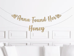 Bee Bridal Shower Banner, Bride to Bee Sign, Bumblebee Decorations, Decor, She Found Her Honey, honeybee, Personalized Custom - Pretty Day