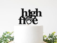 High Five Cake Topper, Hi 5 Birthday Decorations, 5th Birthday Decor, Boys Themed Birthday, Hand Fingers Sign Party Supplies - Pretty Day