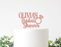 Custom Bridal Shower Cake Topper, Bridal Shower Cake Name Topper, Personalized Bridal Shower Decorations, Bridal Shower Decor - Pretty Day