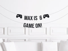 Gamer Birthday Decorations, Video Game Theme Birthday Party Decor, Custom Game On Banner, Boy Birthday Party Supplies 5, 6, 7, 8, 9, 10, 11 - Pretty Day