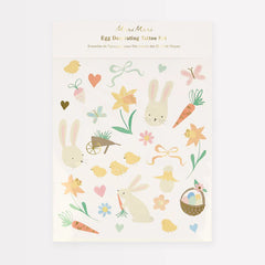 Egg Decorating Tattoo Set In Easter Icons
