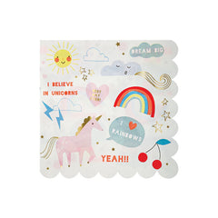 Meri Meri Unicorn Napkins Large - Pack of 16