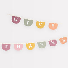 Meri Meri Thanksgiving 'Give Thanks' Fabric Garland