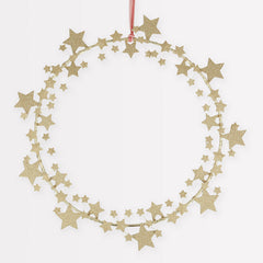 Christmas Sparkly Star Wreath