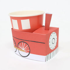 Train Paper Cups (x 8)