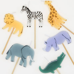 Jungle Animal Candles (x 6) - Pretty Day