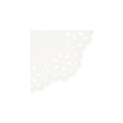 Broderie Anglaise Lace White Napkins Small 16pk.