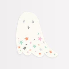 Meri Meri Halloween Pastel Stars Ghost Shaped Paper Napkins 16 pack