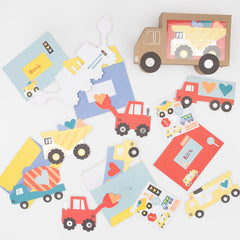 Truck Kids Valentine's Card Set 24pk.