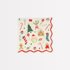 Jolly Christmas Napkins Small-16pk. - Pretty Day