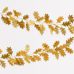 Meri Meri Gold Oak Leaves Garland