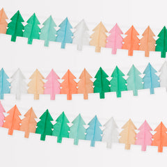 Tissue Paper Christmas Tree Garlands