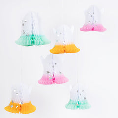 Meri Meri Halloween Ombré Pastel Stars Ghost Hanging Decorations (6 Pieces)