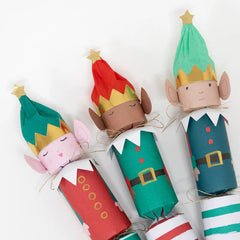 Meri Meri Elf Christmas Crackers - 6 Pack