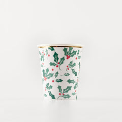 Christmas Holly Pattern Cups 8pk.