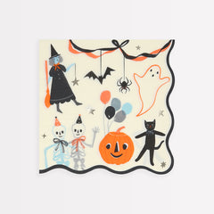 Meri Meri It's Halloween! Spooky Character Paper Napkins 16 pack