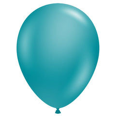 5" Metallic Teal Blue Latex Balloon