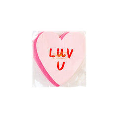 My Mind’s Eye - VAL1037 -  Luv U Heart Shaped Paper Napkin - Pretty Day