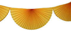 Golden Sun 10 Ft Tissue Fan Garland Bunting - Pretty Day