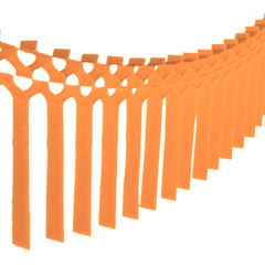 Orange 12 Ft Tissue Macrame Garland - Pretty Day