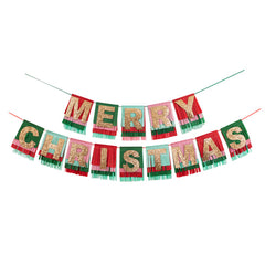 Merry Christmas Fringe Garland M0136 - Pretty Day