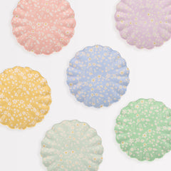 Floral Reusable Bamboo Small Plates (x 6) S7013 - Pretty Day